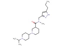 1'-isopropyl-N-methyl-N-[(5-propyl-1H-pyrazol-3-yl)methyl]-1,4'-bipiperidine-3-carboxamide