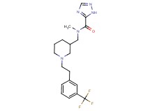 N-methyl-N-[(1-{2-[3-(trifluoromethyl)phenyl]ethyl}piperidin-3-yl)methyl]-1H-1,2,4-triazole-5-carboxamide