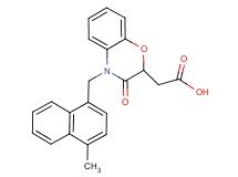 {4-[(4-methyl-1-naphthyl)methyl]-3-oxo-3,4-dihydro-2H-1,4-benzoxazin-2-yl}acetic acid