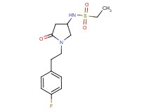 N-{1-[2-(4-fluorophenyl)ethyl]-5-oxo-3-pyrrolidinyl}ethanesulfonamide