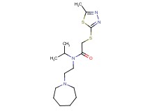 N-(2-azepan-1-ylethyl)-N-isopropyl-2-[(5-methyl-1,3,4-thiadiazol-2-yl)thio]acetamide
