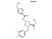 methyl (4R)-1-(3,4-difluorobenzyl)-4-[(4-methoxybenzoyl)amino]-L-prolinate