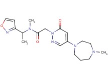 N-(1-isoxazol-3-ylethyl)-N-methyl-2-[4-(4-methyl-1,4-diazepan-1-yl)-6-oxopyridazin-1(6H)-yl]acetamide