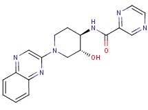 N-[(3R*,4R*)-3-hydroxy-1-quinoxalin-2-ylpiperidin-4-yl]pyrazine-2-carboxamide
