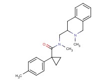 N-methyl-1-(4-methylphenyl)-N-[(2-methyl-1,2,3,4-tetrahydro-3-isoquinolinyl)methyl]cyclopropanecarboxamide