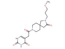 5-{2-[2-(3-methoxypropyl)-3-oxo-2,8-diazaspiro[4.5]dec-8-yl]-2-oxoethyl}-2,4(1H,3H)-pyrimidinedione
