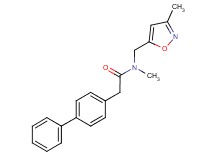 2-biphenyl-4-yl-N-methyl-N-[(3-methylisoxazol-5-yl)methyl]acetamide