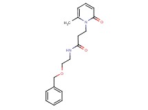 N-[2-(benzyloxy)ethyl]-3-(6-methyl-2-oxopyridin-1(2H)-yl)propanamide