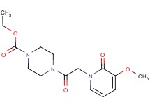 ethyl 4-[(3-methoxy-2-oxopyridin-1(2H)-yl)acetyl]piperazine-1-carboxylate