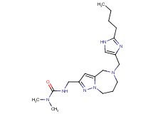 N'-({5-[(2-butyl-1H-imidazol-4-yl)methyl]-5,6,7,8-tetrahydro-4H-pyrazolo[1,5-a][1,4]diazepin-2-yl}methyl)-N,N-dimethylurea