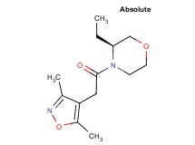 (3S)-4-[(3,5-dimethylisoxazol-4-yl)acetyl]-3-ethylmorpholine