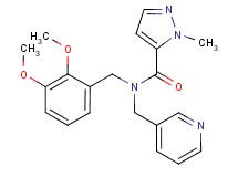 N-(2,3-dimethoxybenzyl)-1-methyl-N-(pyridin-3-ylmethyl)-1H-pyrazole-5-carboxamide