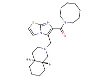 (4aS*,8aR*)-2-{[6-(1-azocanylcarbonyl)imidazo[2,1-b][1,3]thiazol-5-yl]methyl}decahydroisoquinoline