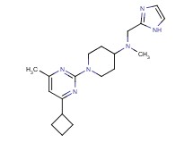 1-(4-cyclobutyl-6-methylpyrimidin-2-yl)-N-(1H-imidazol-2-ylmethyl)-N-methylpiperidin-4-amine