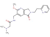 2-(dimethylamino)-N-{[2-methoxy-5-oxo-6-(2-pyridin-2-ylethyl)-6,7-dihydro-5H-pyrrolo[3,4-b]pyridin-3-yl]methyl}acetamide