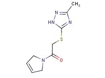 5-{[2-(2,5-dihydro-1H-pyrrol-1-yl)-2-oxoethyl]thio}-3-methyl-1H-1,2,4-triazole