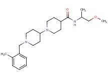 N-(2-methoxy-1-methylethyl)-1'-(2-methylbenzyl)-1,4'-bipiperidine-4-carboxamide