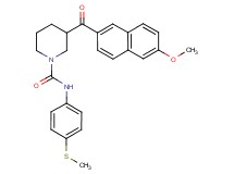 3-(6-methoxy-2-naphthoyl)-N-[4-(methylthio)phenyl]-1-piperidinecarboxamide