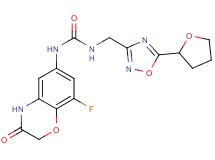 N-(8-fluoro-3-oxo-3,4-dihydro-2H-1,4-benzoxazin-6-yl)-N'-{[5-(tetrahydrofuran-2-yl)-1,2,4-oxadiazol-3-yl]methyl}urea