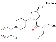 (2S,4S)-4-amino-1-[1-(2-chlorophenyl)piperidin-4-yl]-N,N-diethylpyrrolidine-2-carboxamide