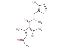 5-acetyl-N,2,4-trimethyl-N-[(3-methyl-2-thienyl)methyl]-1H-pyrrole-3-carboxamide