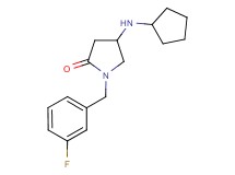 4-(cyclopentylamino)-1-(3-fluorobenzyl)-2-pyrrolidinone