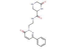 6-oxo-N-[2-(6-oxo-3-phenyl-1(6H)-pyridazinyl)ethyl]-2-piperazinecarboxamide hydrochloride