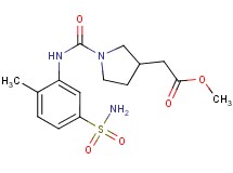 methyl [1-({[5-(aminosulfonyl)-2-methylphenyl]amino}carbonyl)pyrrolidin-3-yl]acetate
