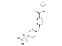N-cyclobutyl-4-({1-[(dimethylamino)sulfonyl]piperidin-4-yl}oxy)benzamide