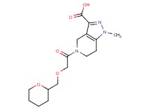 1-methyl-5-[(tetrahydro-2H-pyran-2-ylmethoxy)acetyl]-4,5,6,7-tetrahydro-1H-pyrazolo[4,3-c]pyridine-3-carboxylic acid