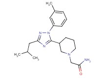 2-{3-[3-isobutyl-1-(3-methylphenyl)-1H-1,2,4-triazol-5-yl]piperidin-1-yl}acetamide