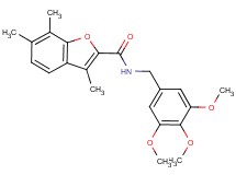 3,6,7-trimethyl-N-(3,4,5-trimethoxybenzyl)-1-benzofuran-2-carboxamide