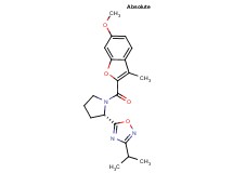 3-isopropyl-5-{(2S)-1-[(6-methoxy-3-methyl-1-benzofuran-2-yl)carbonyl]-2-pyrrolidinyl}-1,2,4-oxadiazole