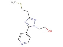 2-{3-[2-(methylthio)ethyl]-5-pyridin-4-yl-1H-1,2,4-triazol-1-yl}ethanol