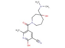 5-({4-[(dimethylamino)methyl]-4-hydroxy-1-azepanyl}carbonyl)-2-hydroxy-6-methylnicotinonitrile