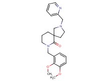 7-(2,3-dimethoxybenzyl)-2-(2-pyridinylmethyl)-2,7-diazaspiro[4.5]decan-6-one