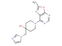 4-(1H-imidazol-1-ylmethyl)-1-(2-methyl[1,3]oxazolo[5,4-d]pyrimidin-7-yl)piperidin-4-ol