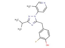 2-fluoro-4-{[3-isopropyl-1-(3-methylpyridin-4-yl)-1H-1,2,4-triazol-5-yl]methyl}phenol