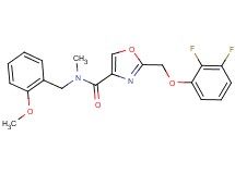 2-[(2,3-difluorophenoxy)methyl]-N-(2-methoxybenzyl)-N-methyl-1,3-oxazole-4-carboxamide