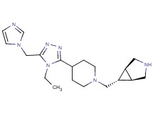rel-(1R,5S,6r)-6-({4-[4-ethyl-5-(1H-imidazol-1-ylmethyl)-4H-1,2,4-triazol-3-yl]-1-piperidinyl}methyl)-3-azabicyclo[3.1.0]hexane dihydrochloride