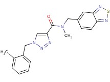 N-(2,1,3-benzothiadiazol-5-ylmethyl)-N-methyl-1-(2-methylbenzyl)-1H-1,2,3-triazole-4-carboxamide