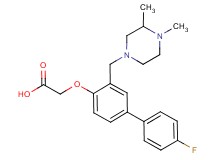 ({3-[(3,4-dimethylpiperazin-1-yl)methyl]-4'-fluorobiphenyl-4-yl}oxy)acetic acid