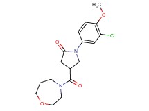 1-(3-chloro-4-methoxyphenyl)-4-(1,4-oxazepan-4-ylcarbonyl)-2-pyrrolidinone
