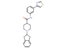 1-(2,3-dihydro-1H-inden-2-yl)-N-[3-(1,3-thiazol-4-yl)phenyl]-4-piperidinecarboxamide