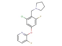 2-[3-chloro-5-fluoro-4-(pyrrolidin-1-ylmethyl)phenoxy]-3-fluoropyridine