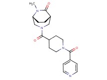 (1S*,5R*)-3-[(1-isonicotinoylpiperidin-4-yl)carbonyl]-6-methyl-3,6-diazabicyclo[3.2.2]nonan-7-one