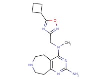 N~4~-[(5-cyclobutyl-1,2,4-oxadiazol-3-yl)methyl]-N~4~-methyl-6,7,8,9-tetrahydro-5H-pyrimido[4,5-d]azepine-2,4-diamine dihydrochloride