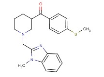 {1-[(1-methyl-1H-benzimidazol-2-yl)methyl]-3-piperidinyl}[4-(methylthio)phenyl]methanone