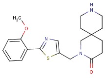 2-{[2-(2-methoxyphenyl)-1,3-thiazol-5-yl]methyl}-2,9-diazaspiro[5.5]undecan-3-one hydrochloride