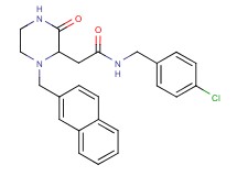 N-(4-chlorobenzyl)-2-[1-(2-naphthylmethyl)-3-oxo-2-piperazinyl]acetamide